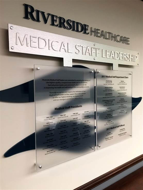 Riverside Medical Staff Leadership Wall Graphics